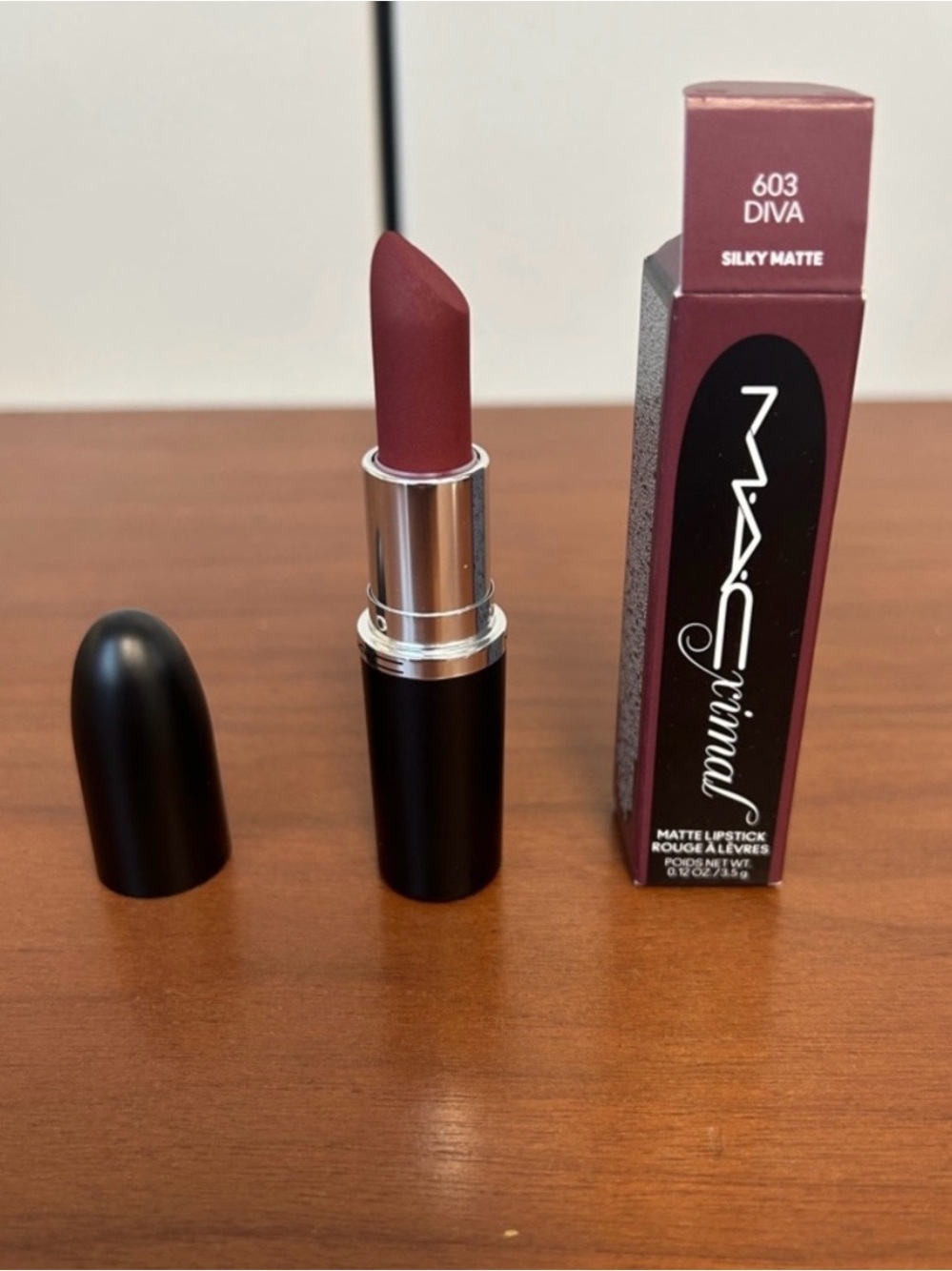 MAC Cosmetics 603 Diva Silky Matte Lipstick - Plum Berry